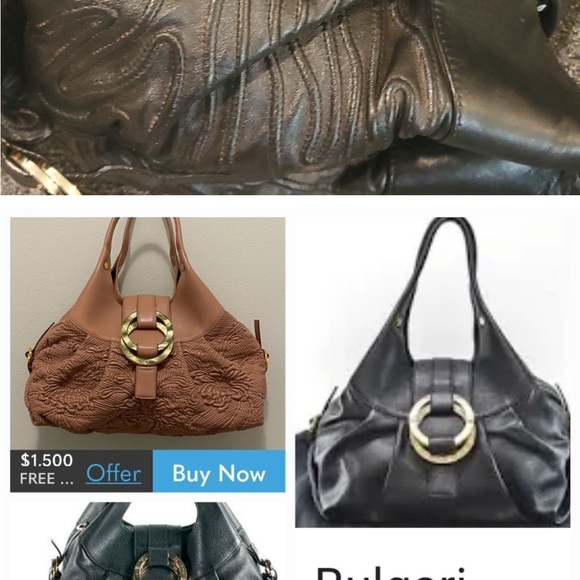 Authentic Bvlgari Chandra Satchel/Shoulder Bag with COA - Picture 8 of 10